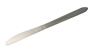 Bıçak beyaz bir arka plan üzerinde izole. metal bıçak. vintage bıçak.  