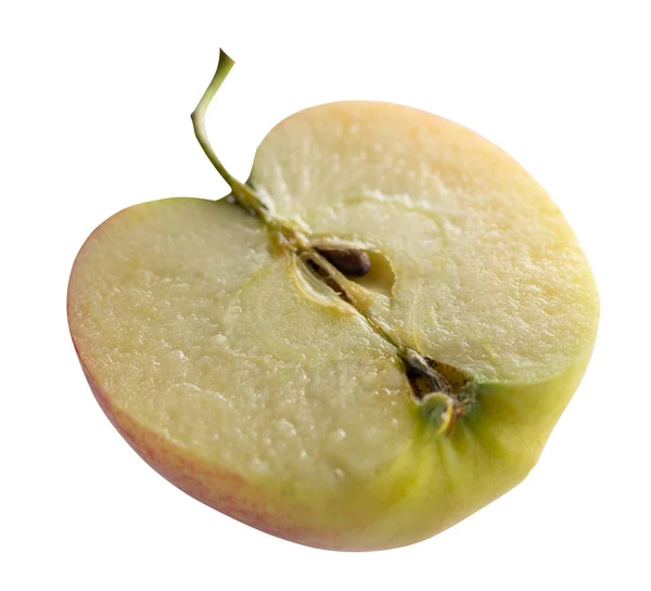 Яблоко изолированы на белом фоне. красный желтый яблоко — стоковое фото