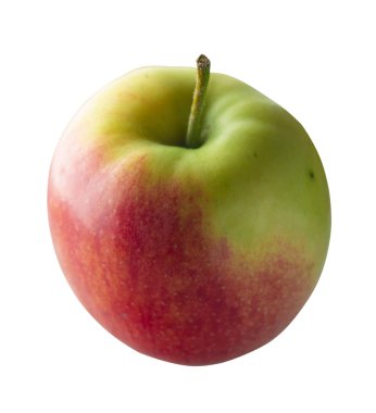 elma beyaz arka plan üzerinde izole. kırmızı sarı elma