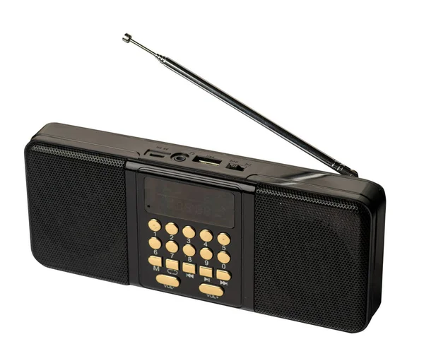 Pocket FM reproductor de radio mp3 aislado sobre un fondo blanco . —  Fotos de Stock