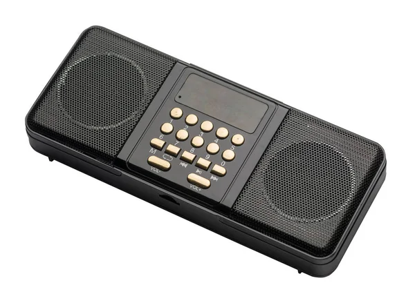 Přehrávač MP3 rádia Pocket FM izolovaný na bílém pozadí. — Stock fotografie
