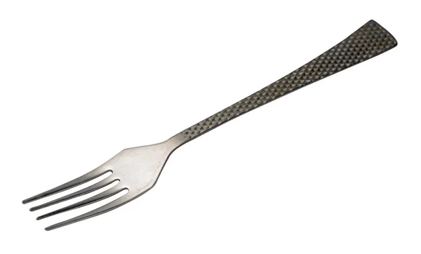 Fork  isolated on white background. metal fork.   vintage fork. — Stock Photo, Image
