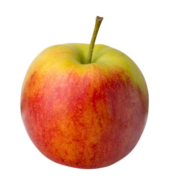 elma beyaz arka plan üzerinde izole. kırmızı sarı elma