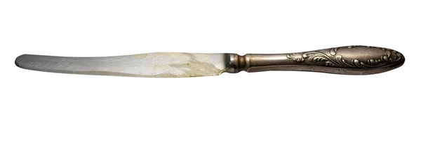Couteau isolé sur fond blanc. couteau en métal. couteau vintage — Photo