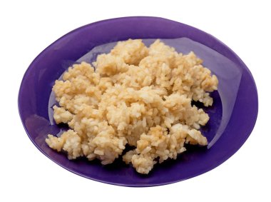  soya soslu pirinç beyaz arka plan üzerinde izole. soya sau pirinç