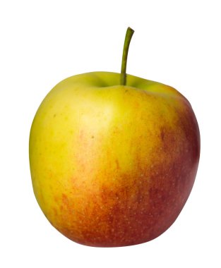 elma beyaz arka plan üzerinde izole. kırmızı sarı elma