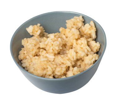  soya soslu pirinç beyaz arka plan üzerinde izole. soya sau pirinç