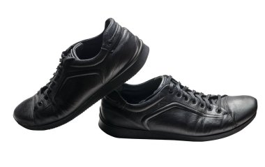 Beyaz arka plan üzerinde izole deri ayakkabılar. deri l Ayakkabı