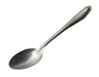 beyaz arka plan üzerinde izole kaşık. metal kaşık. vintage kaşık. 