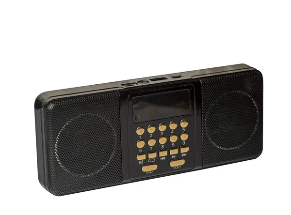 Tasca FM radio lettore mp3 isolato su uno sfondo bianco . — Foto Stock