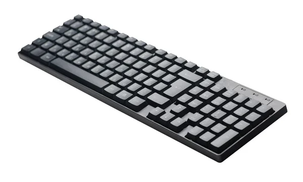 Tastiera del computer isolato su sfondo bianco . — Foto Stock