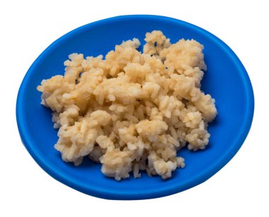  soya soslu pirinç beyaz arka plan üzerinde izole. soya sau pirinç