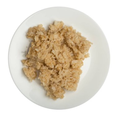  soya soslu pirinç beyaz arka plan üzerinde izole. soya sau pirinç
