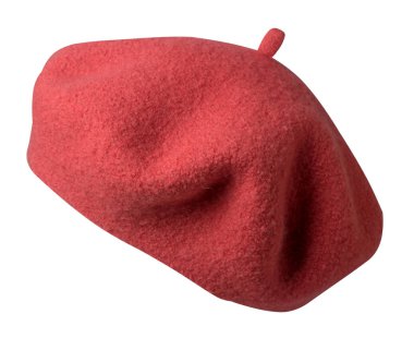 Beyaz arka plan üzerinde izole bere. kadın şapka bere