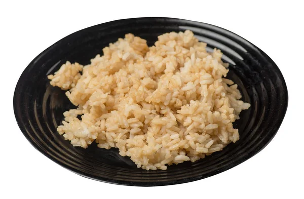 Рис в соевом соусе изолирован на белом фоне. рис в соевом сау — стоковое фото