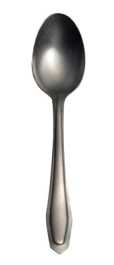 beyaz arka plan üzerinde izole kaşık. metal kaşık. vintage kaşık. 