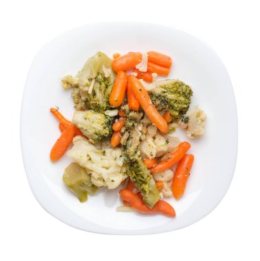 bir tabakta provencal sebzeler.bir tabakta ızgara sebze