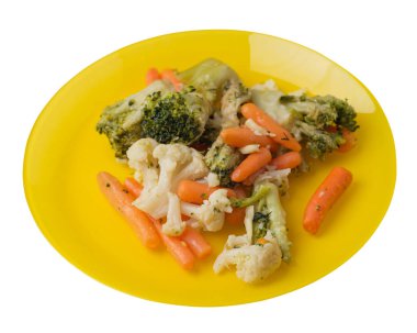 bir tabakta provencal sebzeler.bir tabakta ızgara sebze