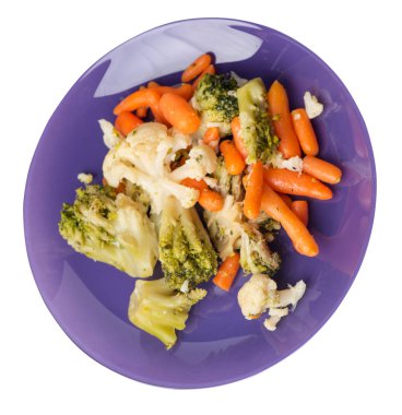 bir tabakta provencal sebzeler.bir tabakta ızgara sebze