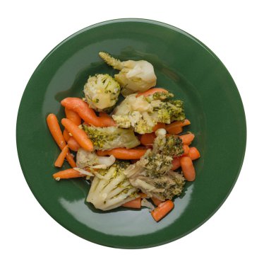 bir tabakta provencal sebzeler.bir tabakta ızgara sebze