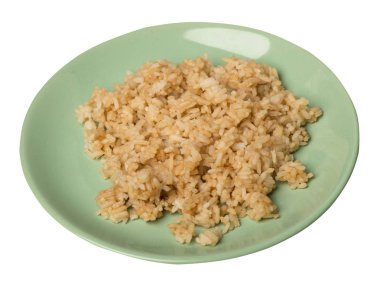  soya soslu pirinç beyaz arka plan üzerinde izole. soya sau pirinç