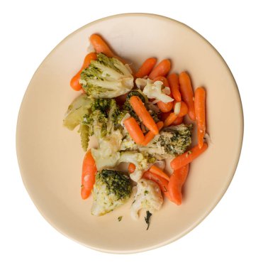 bir tabakta provencal sebzeler.bir tabakta ızgara sebze