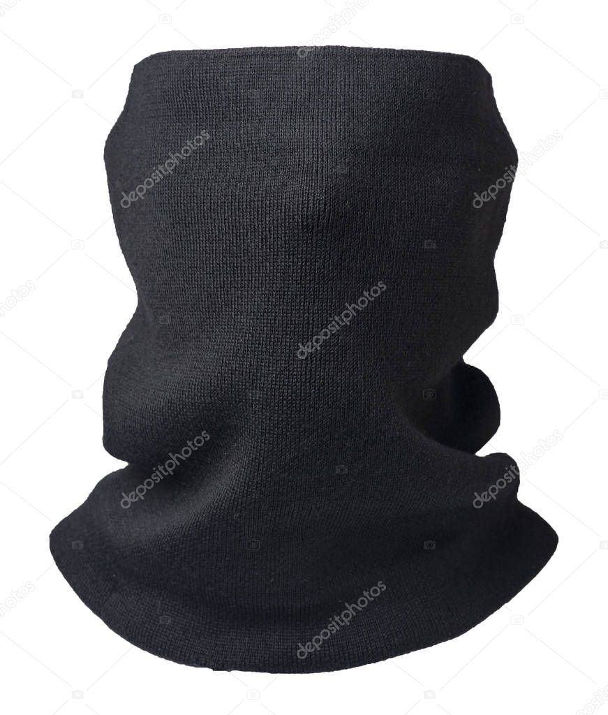 Scarf wind mask isolated on white background. 