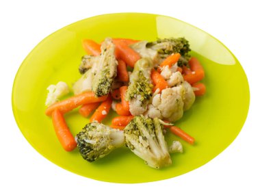 bir tabakta provencal sebzeler.bir tabakta ızgara sebze