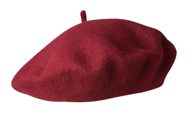 Beyaz arka plan üzerinde izole bere. kadın şapka bere