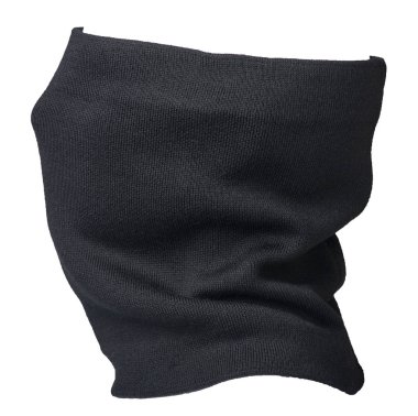 Beyaz arka planda izole eşarp rüzgar maskesi. 