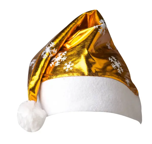 Το καπέλο του Αϊ Βασίλη απομονώθηκε σε λευκό φόντο. Καπέλο του Αϊ Βασίλη — Φωτογραφία Αρχείου