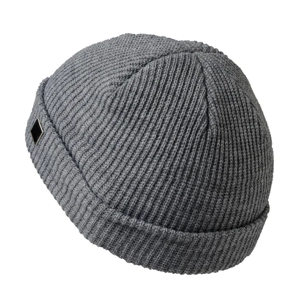 Docker πλεκτό καπέλο απομονώνονται σε λευκό φόντο. μοντέρνα ραπ — Φωτογραφία Αρχείου