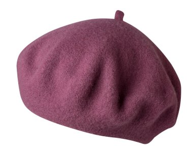 Beyaz arka plan üzerinde izole bere. kadın şapka bere