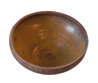 Eski siyah plaka beyaz arka planda izole edilmiş. Eski plaka.