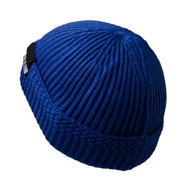 Docker knitted hat isolated on white background. fashionable rap — Stock Photo, Image