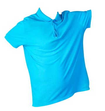 Polo tişörtü beyaz arkaplanda izole edilmiş. Polo gömlek ön görünüm