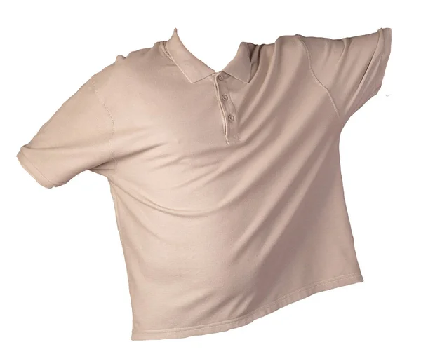 Camisa de pólo isolado no fundo branco .Polo camisa vista frontal — Fotografia de Stock