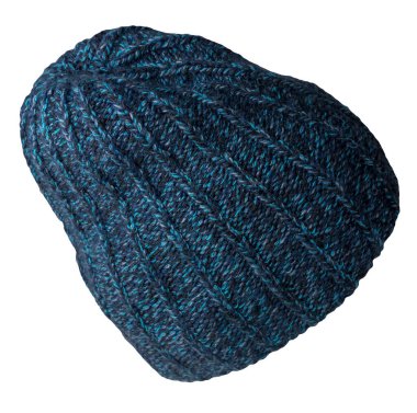 Beyaz arka planda izole edilmiş bir kot şapkası. Sıradan bir tarz için moda şapka aksesuarı.