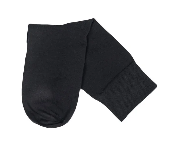 Calcetines Negros Algodón Aislados Sobre Fondo Blanco Verano Accessories Socks —  Fotos de Stock