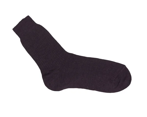 Calcetines Negros Algodón Aislados Sobre Fondo Blanco Verano Accessories Socks — Foto de Stock