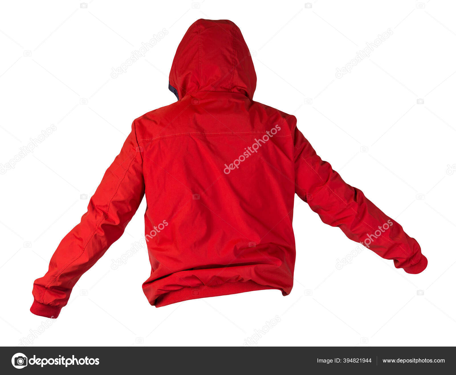 casaco vermelho masculino com capuz