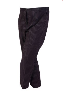 Siyah beyaz çizgili kadınlar beyaz arka planda izole edilmiş pantolonlar. Kadınların günlük kıyafetleri.