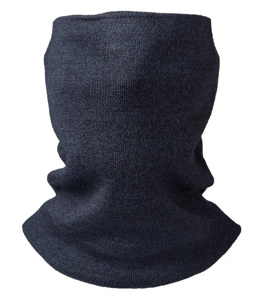 在白色背景上隔离的围巾防风面具 羊毛围巾 Face围巾 — 图库照片