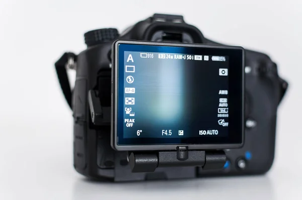Back of a DSLR with tilt screen — Stock Photo, Image