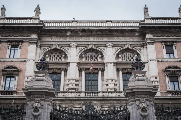 Facade of the American Embassy in Rome from the outside