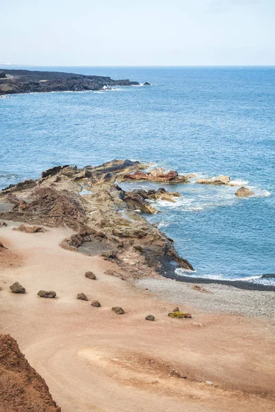 兰萨罗特岛天然海岸 — 图库照片