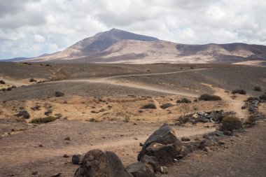 Lanzarote 'deki volkanik manzara