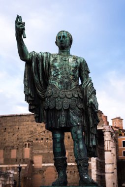 Julius Cesar 'ın heykeli, Antik Roma İmparatoru, İtalya