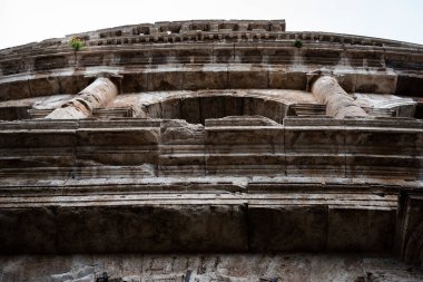 İtalya, Roma 'daki Colosseum' un detaylarını kapat.