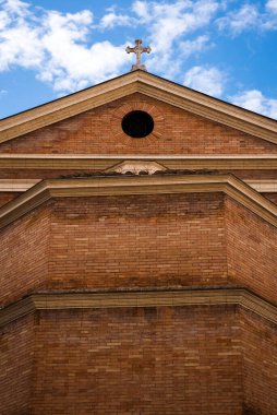 Roma, İtalya 'da Santa Maria Bazilikası' nın ön cephesi.